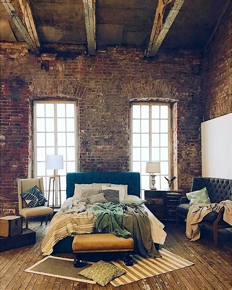 Cozy Ezposed Brick Walls Bedroom Design Ideas Homishome