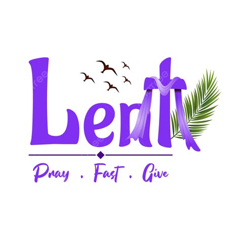 Giving Illustration Vector Png Images Lent Pray Fast Give Purple