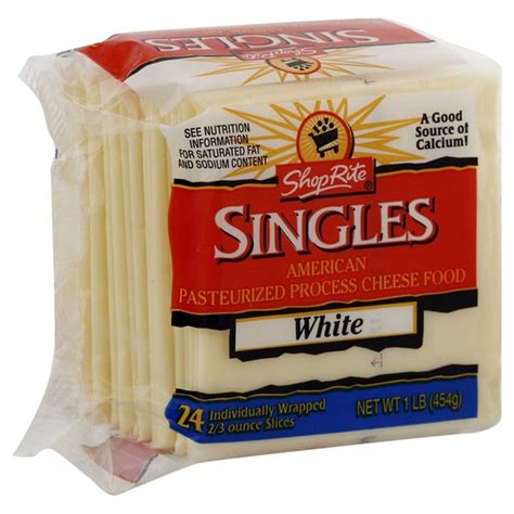 The list excludes specific brand names, unless a brand name is also a distinct variety of cheese. ShopRite White American Cheese Singles (16 oz) - Instacart
