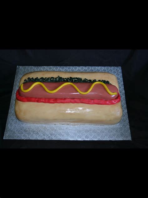 Hot Dog Birthday Cake By Suziesweetcakesca Dog Birthday Cake Hot