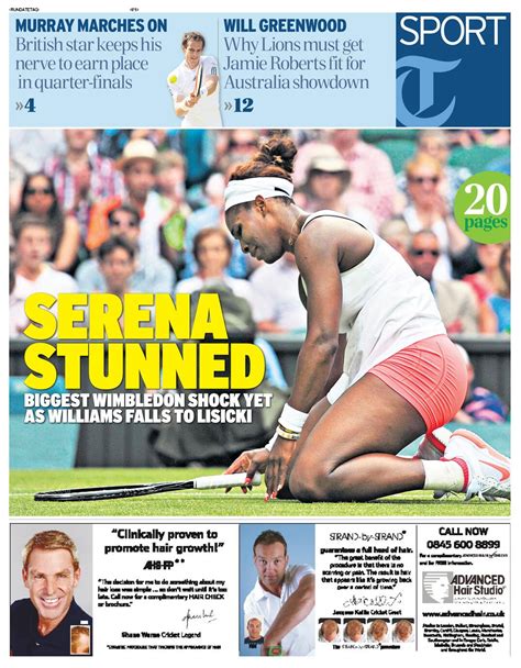Telegraph Sport On Twitter Today S Telegraph Sport Front Page T Co TI Koy CPI