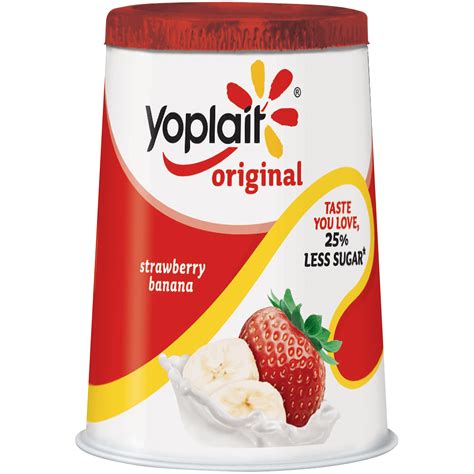 Yoplait Original Strawberry Banana Low Fat Yogurt 6 Oz Cup Food