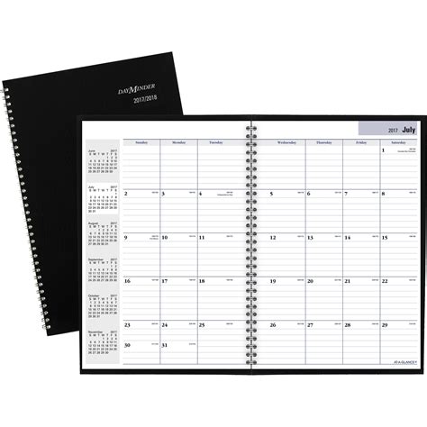 At A Glance Dayminder Monthly Academic Planner