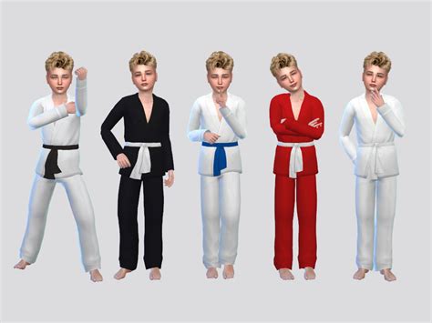 The Sims Resource Basic Karate Uniform Boys