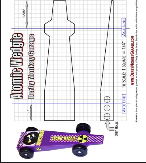 Printable Fast Pinewood Derby Car Templates