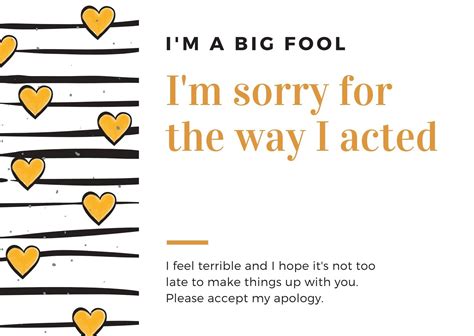 Free Printable Customizable Apology Card Templates Canva