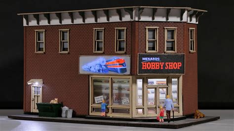 Menards Ho Scale Lighted Hobby Shop Gateway Nmra