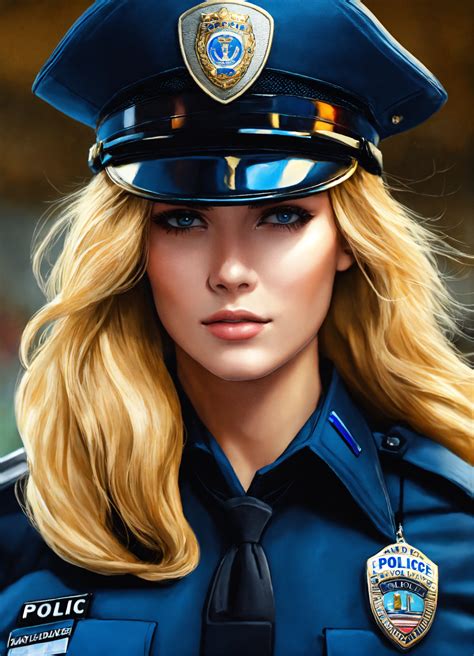 Lexica Female Police Officer With Blonde Hair