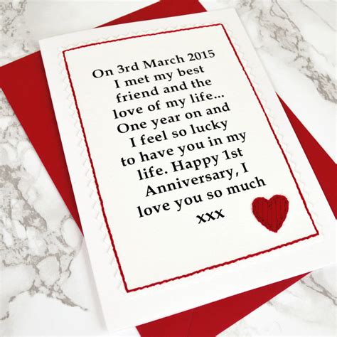 Online shopping from a great selection at gift cards store. 'when We Met' Personalised Anniversary Card By Jenny Arnott Cards & Gifts | notonthehighstreet.com