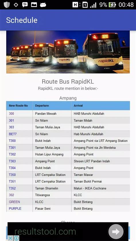 rapid kl bus map