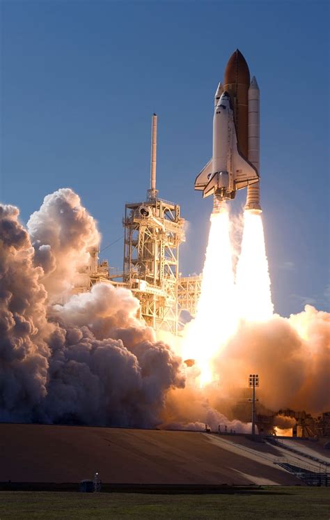 Hd Wallpaper White Spaceship Rocket Launch Take Off Nasa Space