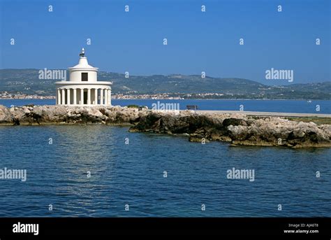 Saint Theodore Lighthouse And Causeway Near Argostoli Kefalonia