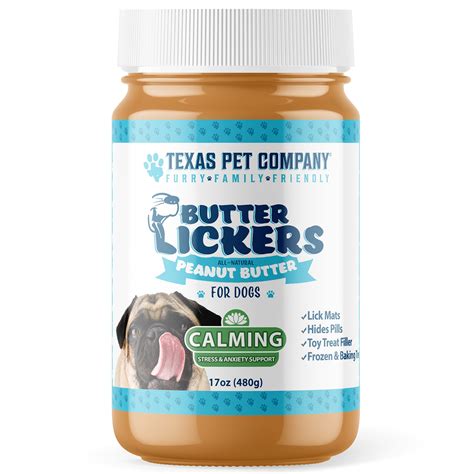 Butter Lickers Peanut Butter For Dogs Calming Texas Pet Company