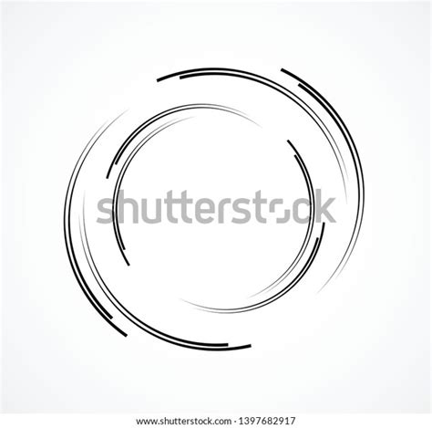 Abstract Lines Circle Form Design Element Stock Vector Royalty Free