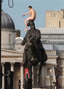 Ukrainian Who Climbed Naked On Whitehall Statue Before Biting It And