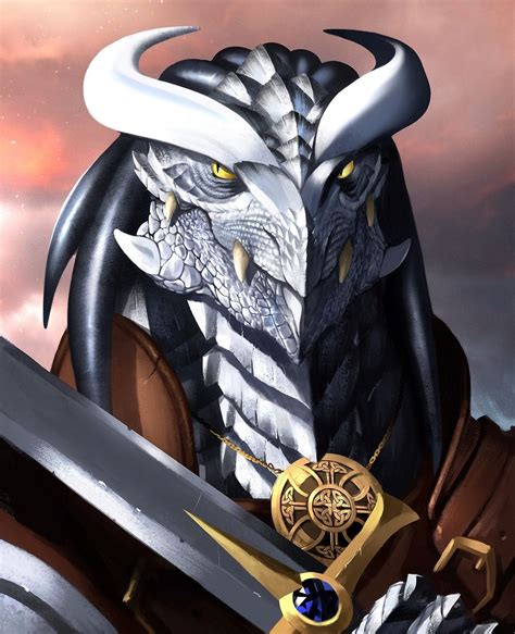 Image Result For Silver Dragonborn Fantasy Character Design Dungeons