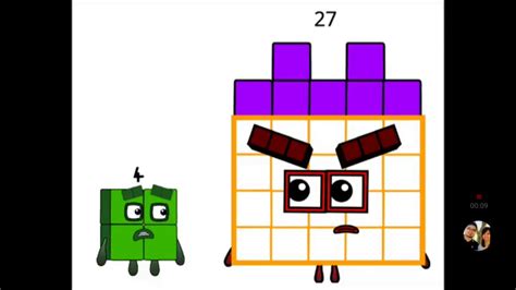 Numberblock 27 Angry With Numberblock 4 Youtube