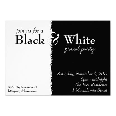 Black and white theme party. Black and White 2 Theme Party Invitation | Birthdays ...