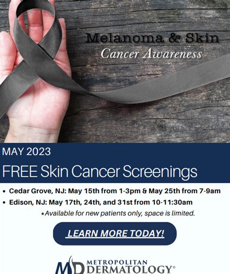 Free Skin Cancer Screenings Metropolitan Dermatology