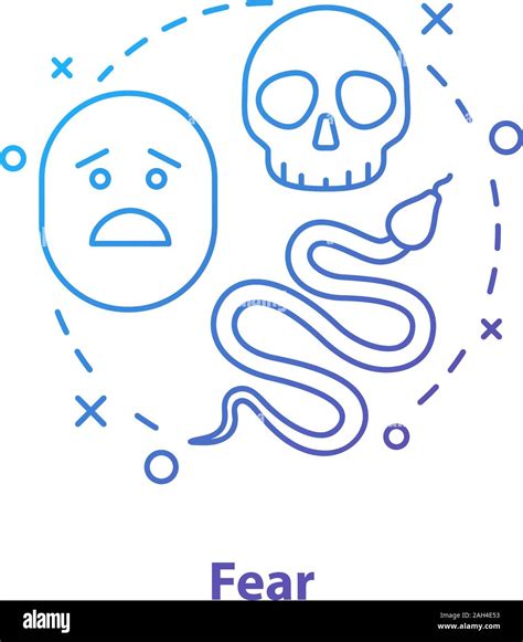 Fear Concept Icon Fearfulness Idea Thin Line Illustration Threat Of