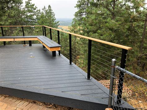 Our cable railing systems are designed with ease in mind. CityPost Deck Railing System - Horizontal 36" | Hardwood ...