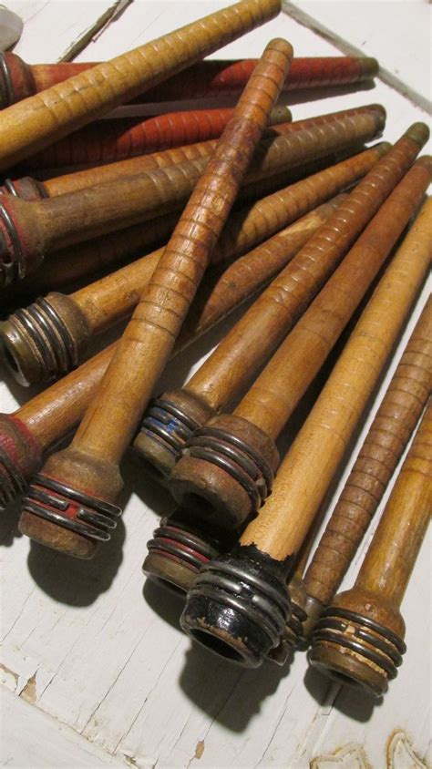 Vintage Wooden Weaving Pirns Vintage Wooden Spindles Spools Etsy