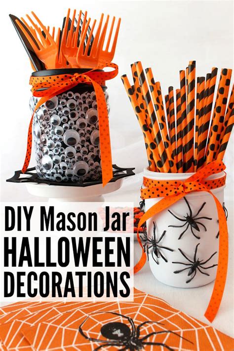 Diy Mason Jar Halloween Decorations
