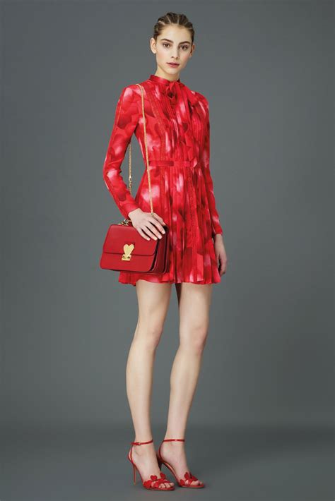 Valentino Pre Fall 2015 Collection Gallery Fashion Mini Dress Red Fashion