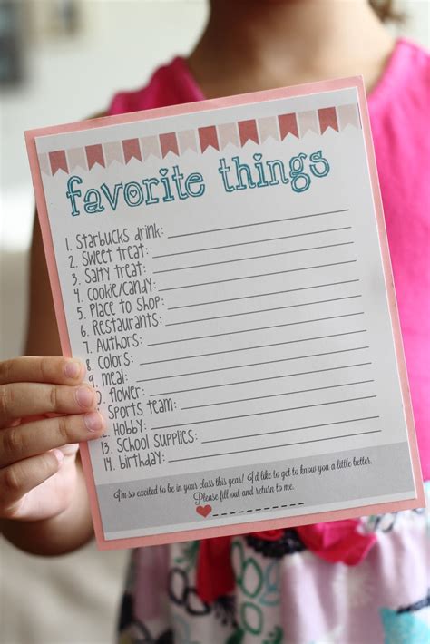 Check spelling or type a new query. Welcome Home: Teacher's Favorite Things Printable