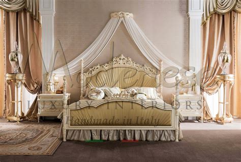 Classic Elegant Italian Luxury Beds Exclusive Made In Italy High End Furniture In Solid Wood