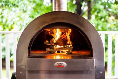 Wood Fired Pizza Oven Large Stainless Steel Fits 4 Large Pizzas