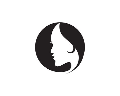 Hair Woman And Face Logo And Symbols Vector 583679 Vector Art At Vecteezy