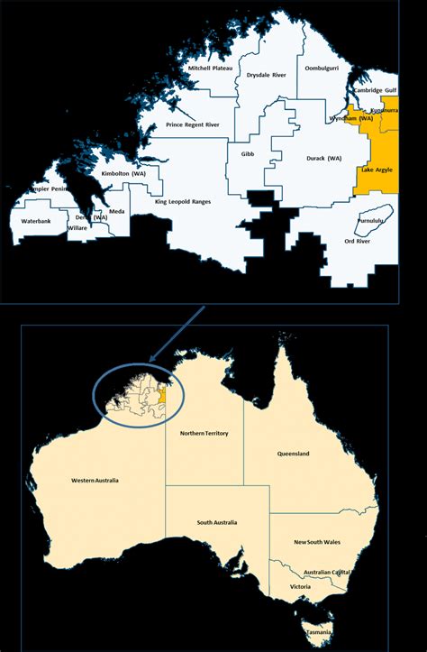 Map Of The East Kimberley Region Download Scientific Diagram