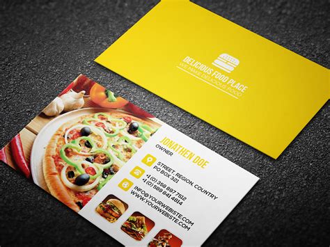 See more ideas about cards, cards handmade, recipe cards. FREE Delicious Food Business Card on Behance