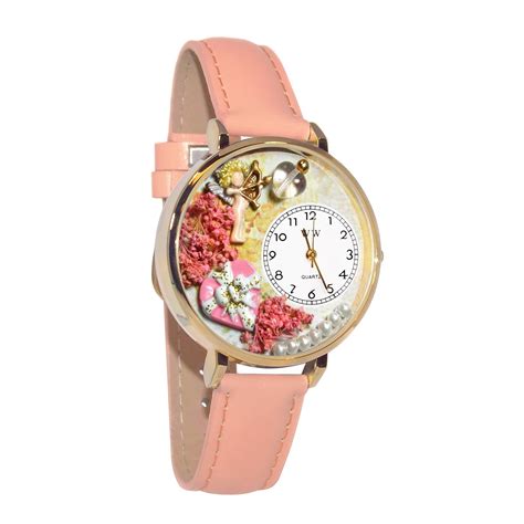 Valentines Day Watch Pink In Gold Large Watch
