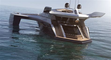 New Luxury Yacht Design Of Trimaran