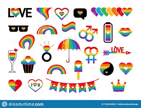 Gay Pride Symbols Royalty Free Stock Photo 100381761