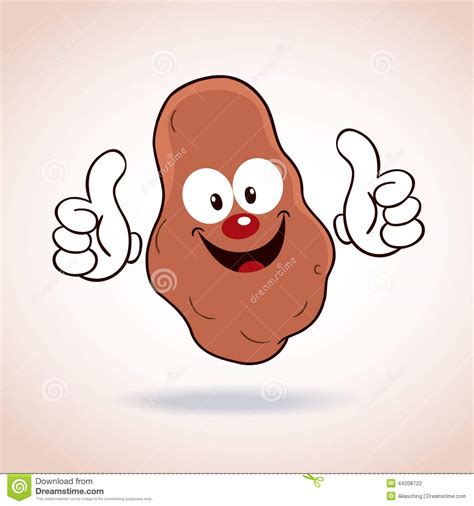 Potato Mascot Cartoon Character Stock Vector