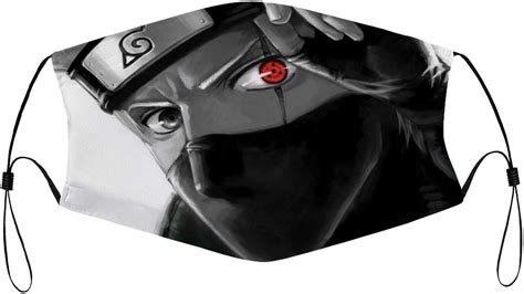 Naruto Kakashi Womens And Mens Dust Proof Face Mask With Adjustable