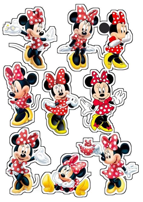 Minnie Mouse Cake Topper Lembrancinhas Minnie Vermelha Minnie