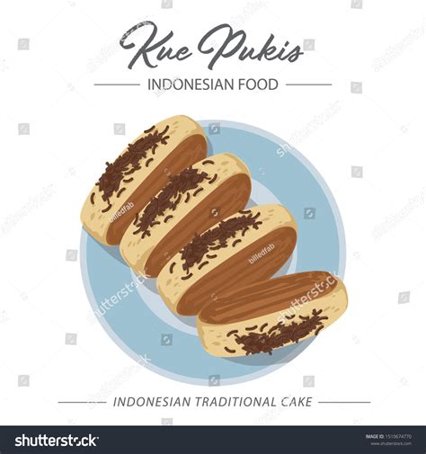 Kue Pukis Indonesian Traditional Cake Stock Vector Royalty Free