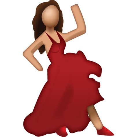 Download Dancer With Red Dress Emoji Emoji Island