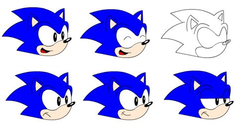 Sonic Faces By Neosonic3 On Deviantart