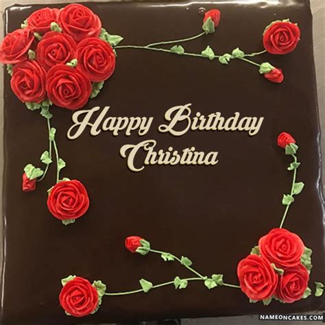 Happy Birthday Christina Cake Images