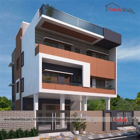 40x60sqft Triplexterrace Front Elevation House Design And Idea Front