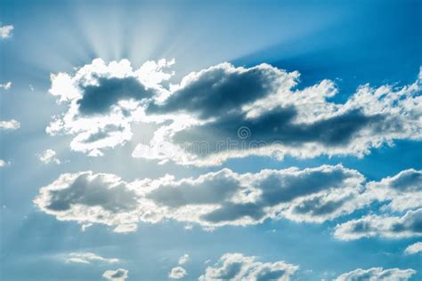 Beautiful Celestial Landscape Clouds And Sun At Dawn The Radiance Of