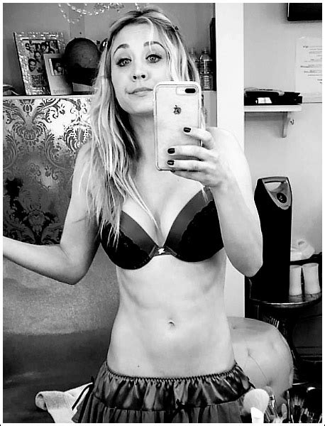 Kaley Cuoco Selfies Her Massive Cleavage And Tight Body In Naughty