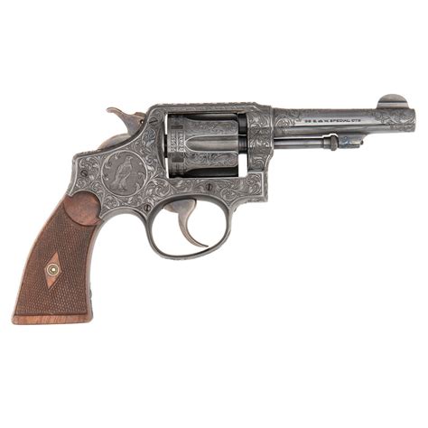 Engraved Smith And Wesson Military And Police 4th Change M1905