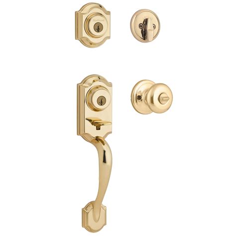 Kwikset 95530 017 Polished Brass Montara Two Point Locking Single