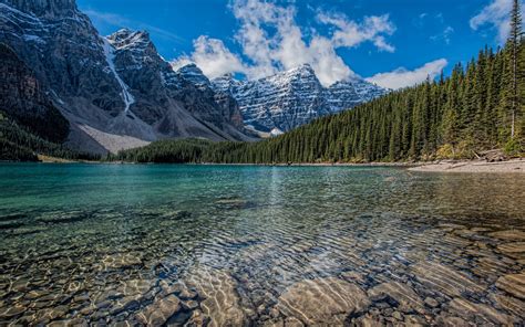 Download 2560x1600 wallpaper clean lake, mountains range, trees, nature ...